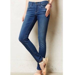 Anthropologie Pilcro & The Letterpress Skinny Jeans Serfif Fit Medium Wash Sz 26